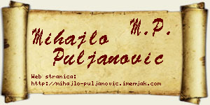 Mihajlo Puljanović vizit kartica